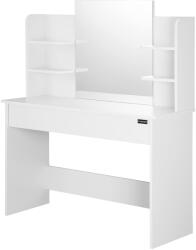 Casaria LUCIA fésülködőasztal, 108x40x140cm, fehér Casaria