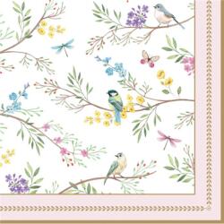 Easy Life Papírszalvéta 33x33cm, Birds Melody, 20db-os