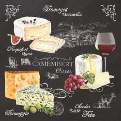 Easy Life Papírszalvéta 33x33cm, World Of Cheese, 20db-os