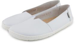 Vlnka Női barefoot bőr balerina Odeta, fehér felnőtt cipő méret 40