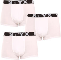 Styx 3PACK Boxeri bărbați Styx elastic sport albi (3G1061) M (173834)