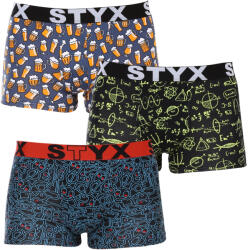 Styx 3PACK boxeri bărbați Styx art elastic sport multicolori (3G12672) M (173790)
