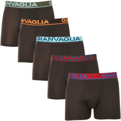Gianvaglia 5PACK boxeri bărbați Gianvaglia negri (GVG-5010) M (172917)