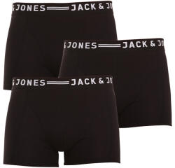 Jack and Jones 3PACK boxeri bărbați Jack and Jones negri (12081832 - black/black) XXL (164622)