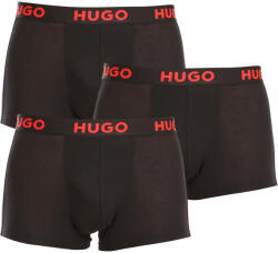 HUGO 3PACK boxeri bărbați HUGO negri (50496723 001) S (174620)