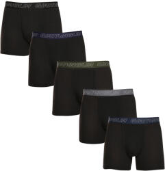 Gianvaglia 5PACK boxeri bărbați Gianvaglia negri (GVG-5014) XL (175493)