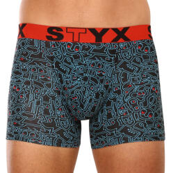 Styx Boxeri bărbați Styx lung artă sporturi de cauciuc doodle (U1256) XL (173758)