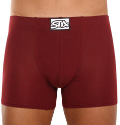 Styx Boxeri bărbați Styx long elastic clasic culoarea vinului (F1060) XXL (159487)