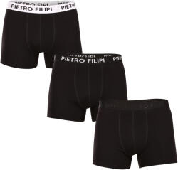 Pietro Filipi 3PACK boxeri bărbați Pietro Filipi negri (3BCL004) XL (178930)
