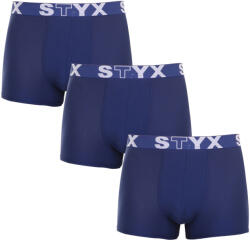 Styx 3PACK Boxeri bărbați Styx elastic sport albastru închis (3G968) XXL (173833)