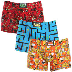 Styx 3PACK boxeri pentru bărbați Styx long art classic rubber multicolor (3F12914) S (174801)