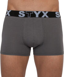 Styx Boxeri bărbați Styx elastic sport mărimi mari gri închis (R1063) 5XL (161254)