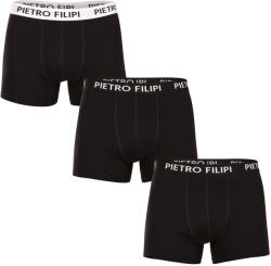 Pietro Filipi 3PACK boxeri bărbați Pietro Filipi negri (3BCL006) XXL (178932)