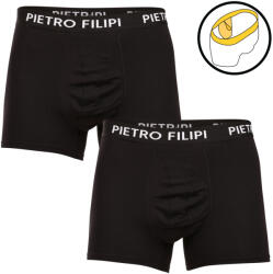 Pietro Filipi 2PACK Pietro Filipi boxeri pentru bărbați suport de bile negru (2BCL002) L (178925)