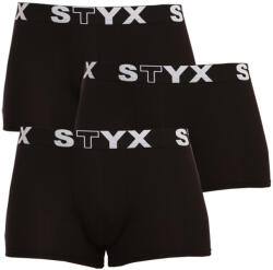 Styx 3PACK boxeri bărbați Styx elastic sport negru (G9606060) M (153135)