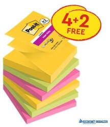 3M Öntapadó jegyzettömb, "Z", 76x76 mm, 4+2x90 lap, 3M POSTIT "Carnival", vegyes (LPR33042SSR) - kecskemetirodaszer