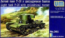 UniModels T-26 mit Zylinderturm 1: 72 (UMT361)