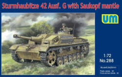 UniModels Sturmhaubitze 42 Auf. G w. Saukopf mantle 1: 72 (UM288)