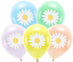 Partydeco Szülinapi lufi 11" 28cm 5db, Virág (LUFI459464)