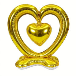  Talpas fólia lufi - Szív - Arany