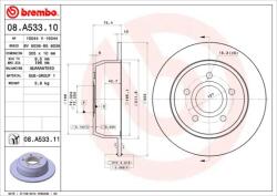 BREMBO féktárcsa BREMBO 08. A533.11 (08.A533.11)