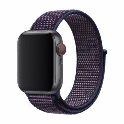 DEVIA DELUXE SPORT3 pótszíj (egyedi méret, kicsi, textil, állítható) INDIGÓKÉK Apple Watch Series SE 2 40mm, Watch Series 9 41mm, Watch Series 8 41mm (326233IND)