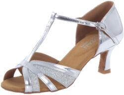 Botan női tánccipő BL-8 ezüstszínű 6, 5 cm Flare Méret: 41