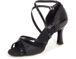 Botan női tánccipő BL-49 fekete 7, 5 cm Flare Méret: 38