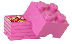NHG LEGO STORAGE BRICK 4 tárolódoboz 5, 6 literes, lila (NHG_40031739) (NHG_40031739)