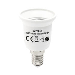 Home Foglalat átalakító E14-ről E27-re (max. 500W) (E27/E14)