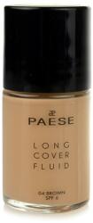 Paese Long Cover Fluid Foundation folyékony make-up árnyalat 04 Brown SPF 6 30 ml