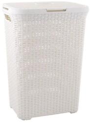 Curver 189207 Rattan hatású szennyestartó 60l - Törtfehér (189207) (189207)