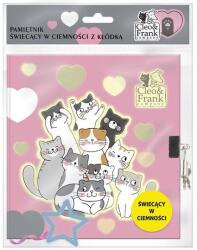 Derform Cleo és Frank cicás kulcsos napló 15 x 17 cm - Friends (PSCKCF39)