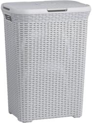 Curver Style rattan hatású szennyestartó 60l - Szürke (228330) (228330)