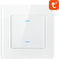 Avatto Érintőkapcsoló WiFi Avatto N-TS10-W2 Dupla TUYA (fehér) (N-TS10-W2) - scom