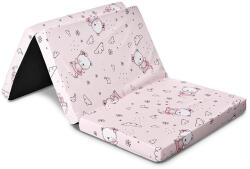  Saltea pliabila de voiaj, 60x120x5 cm, spuma elastica, Pink Ballerina Bear (10160275101) Saltea bebelusi