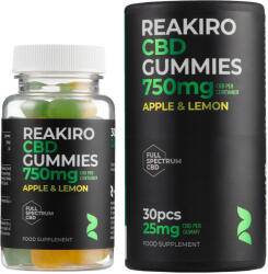 Reakiro CBD Gumicukor 25 mg 30 db | 750 mg - hemphealth