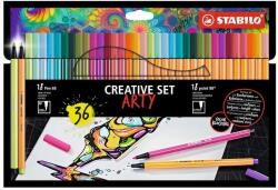 STABILO Fineliner Stabilo Point & Pen, 36 bucati/set, Arty SW8868361206