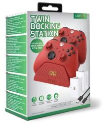 Venom Xbox Series S/X Dupla Töltő állomás + 2 db akkumulátor (VS2879) Piros