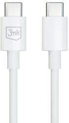 3mk Protection Кабел 3MK Hyper Cable, от USB-C(м) към USB-C(м), 1.2m, 100W, бял