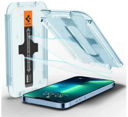 Spigen EZ FIT képernyővédő üveg 2db (2.5D, tokbarát, ultravékony, 0.2mm, 9H + segédkeret) ÁTLÁTSZÓ AGL03375 (AGL03375)
