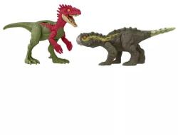 Mattel Jurassic World: Figurină dinozaur 2023 - Eoraptor vs Stegouros (HTK47)