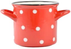 PerfectHome Leveses tál Dots Red 385ml 53798 (15036)