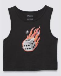 Vans - No Dice Fitted Crop Tank / Black - Női trikó (VN000HHKBLK)