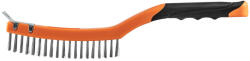 NEO TOOLS Drótkefe, acél, 3x19 sor, kaparóval (39-012) - szerszamparadicsom