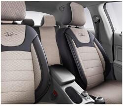 Panda Set Huse Scaune Auto pentru Alfa Romeo 156 - Panda Prestige, Negru-Bej, 11 piese