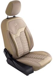 Panda Set Huse Scaune Auto pentru Volvo XC70 - Panda Londra, cu fermoare pentru bancheta rabatabila, bej, 11 piese
