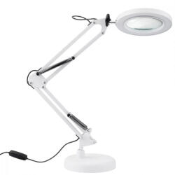 Lumileds Rajz asztali asztali lámpa LED 7W CCT USB szabályozható LUCA fehér 8x nagyítós Lumiled nagyító (LUMBIU0019)