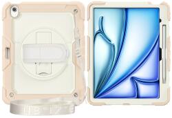  SOLID 360 Husă durabilă pentru Apple iPad Air 13 2026 / 2025 / 2024 bej-roz