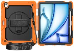  SOLID 360 Husă durabilă pentru Apple iPad Air 13 2026 / 2025 / 2024 portocaliu